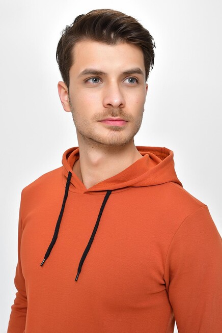 Erkek Kapşonlu Slim Fit Sweatshirt SPR 925