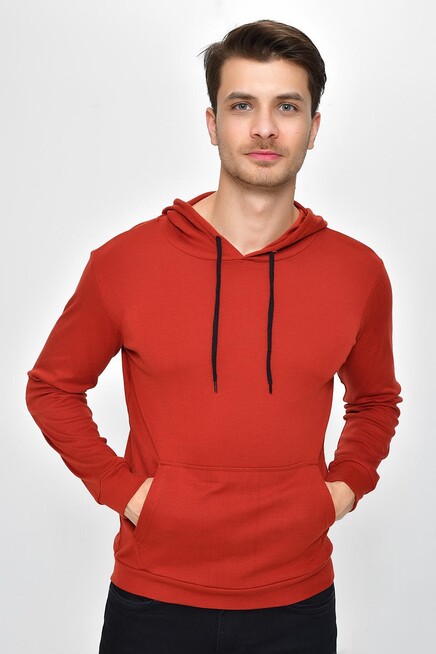 Erkek Kapşonlu Slim Fit Sweatshirt SPR 925