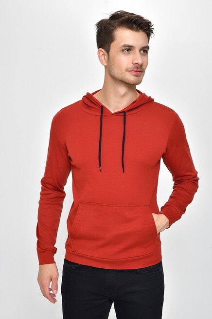 Erkek Kapşonlu Slim Fit Sweatshirt SPR 925