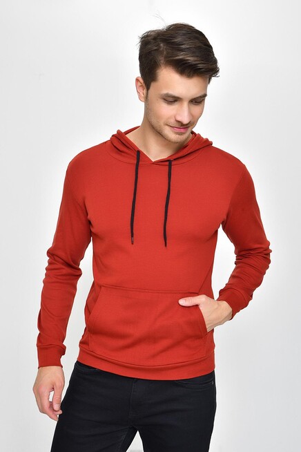 Erkek Kapşonlu Slim Fit Sweatshirt SPR 925