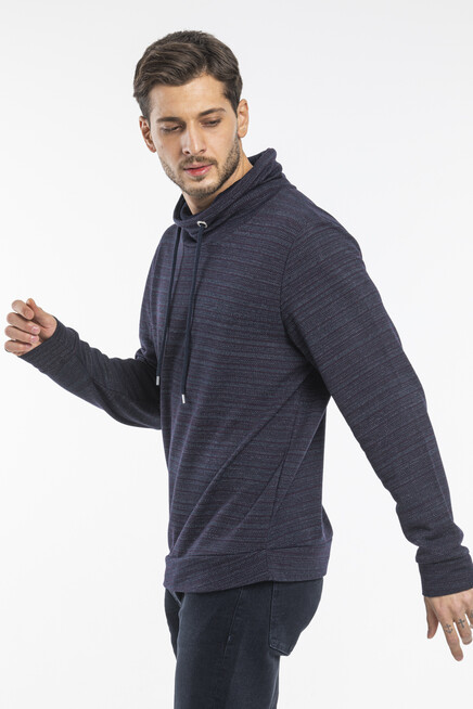 Erkek Balıkçı Yaka Regular fit İnce Sweatshirt SPR 20K42