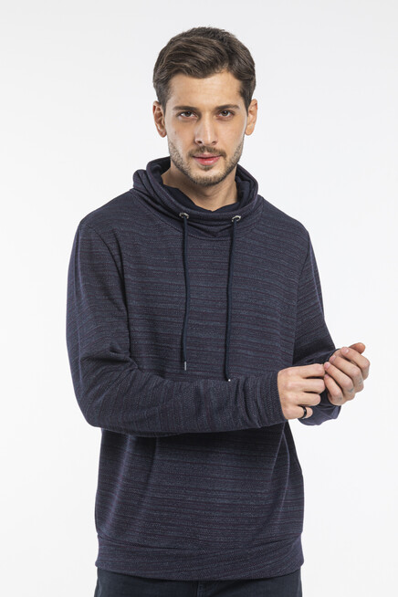 Erkek Balıkçı Yaka Regular fit İnce Sweatshirt SPR 20K42