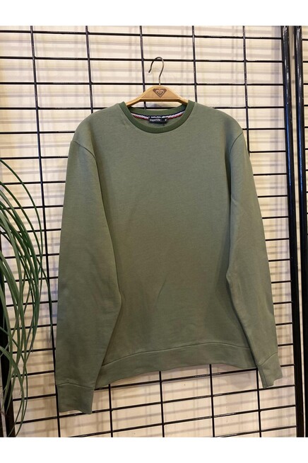 Erkek Bisiklet Yaka Regular Fit İnce Sweatshirt SPR 20K30