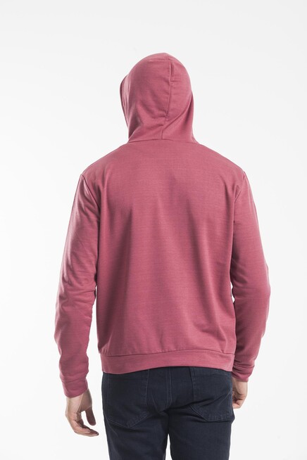 Kapşonlu Uzun Kollu Baskılı Dar Kalıp İnce Erkek Sweatshirt SPR 2019K61