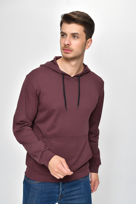 Erkek Kapşonlu Slim Fit Sweatshirt SPR 925