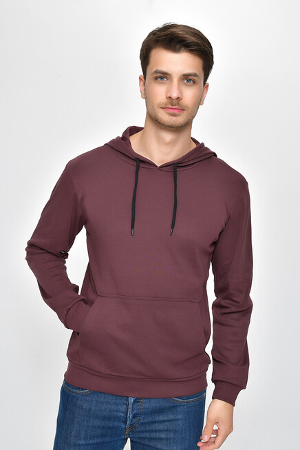 Erkek Kapşonlu Slim Fit Sweatshirt SPR 925