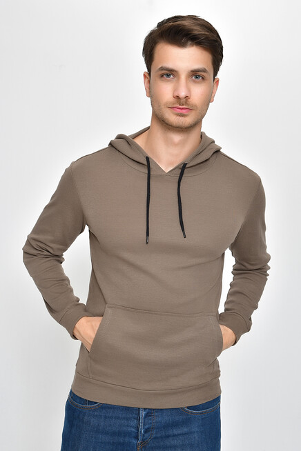 Erkek Kapşonlu Slim Fit Sweatshirt SPR 925