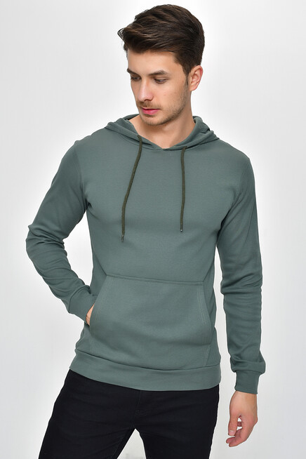 Erkek Kapşonlu Slim Fit Sweatshirt SPR 925