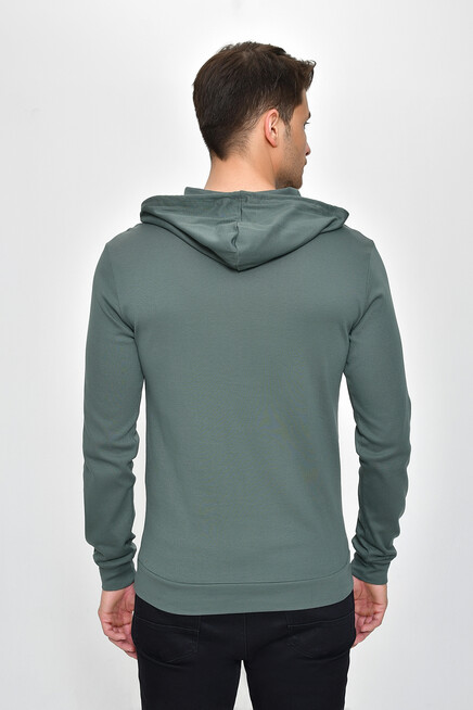 Erkek Kapşonlu Slim Fit Sweatshirt SPR 925