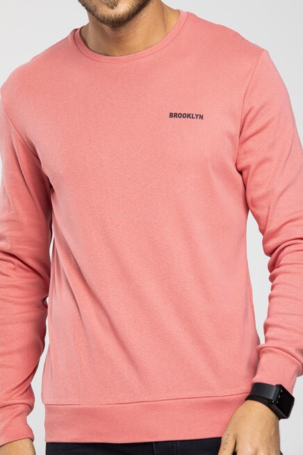 Bisiklet Yaka Uzun Kollu Dar Kalıp İnce  Erkek Sweatshirt SPR2019K18