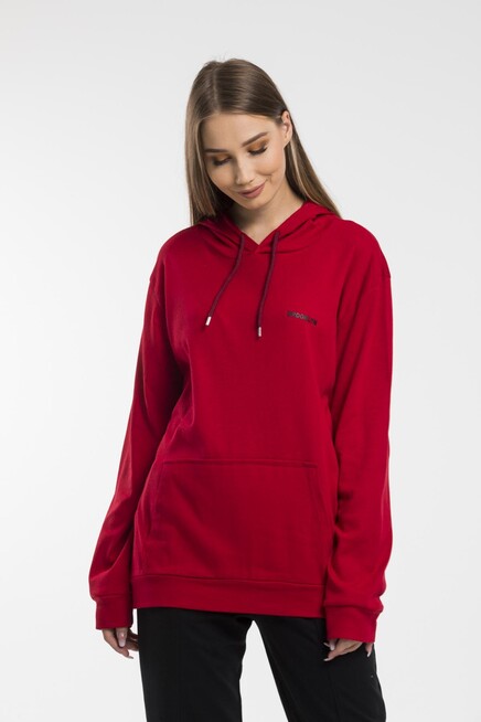 Kadın Kapşonlu Oversize Fit Baskılı Sweatshirt spr21k26 