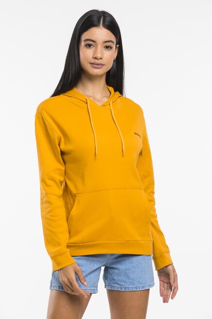 Kadın Kapşonlu Oversize Fit Baskılı Sweatshirt spr21k26 