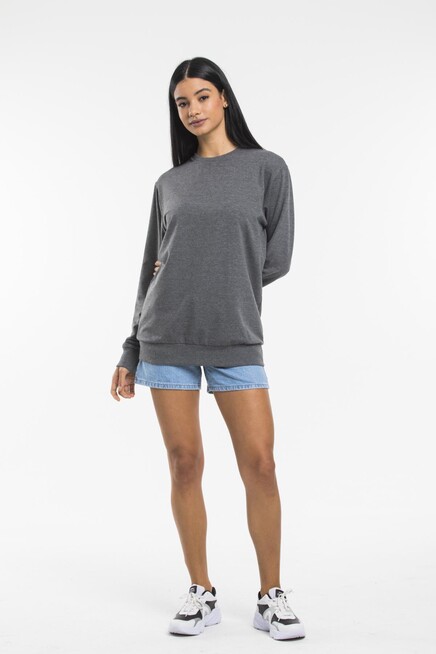 Süperlife Kadın Bisiklet Yaka Oversize Fit İnce Sweatshirt SPR21K30