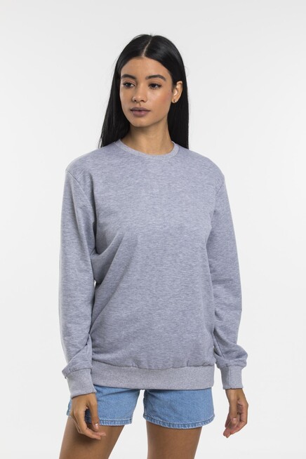 Süperlife Kadın Bisiklet Yaka Oversize Fit İnce Sweatshirt SPR21K30
