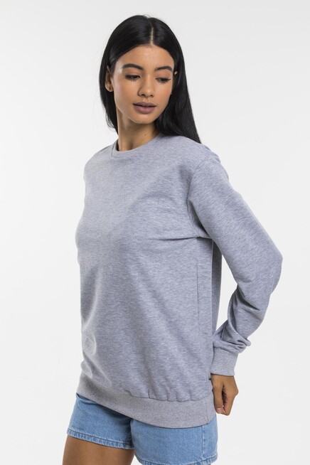 Süperlife Kadın Bisiklet Yaka Oversize Fit İnce Sweatshirt SPR21K30