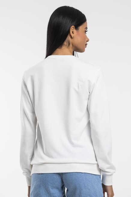 Süperlife Kadın Bisiklet Yaka Oversize Fit İnce Sweatshirt SPR21K30
