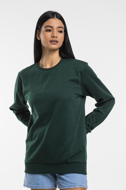 Süperlife Kadın Bisiklet Yaka Oversize Fit İnce Sweatshirt SPR21K30