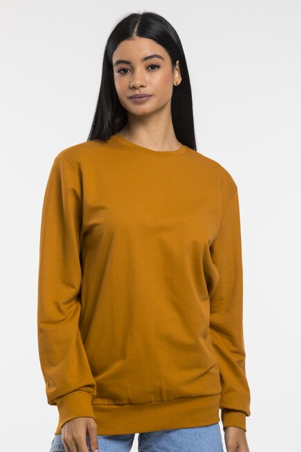 Süperlife Kadın Bisiklet Yaka Oversize Fit İnce Sweatshirt SPR21K30