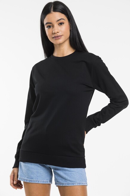 Süperlife Kadın Bisiklet Yaka Oversize Fit İnce Sweatshirt SPR21K30
