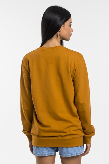 Süperlife Kadın Bisiklet Yaka Oversize Fit İnce Sweatshirt SPR21K30