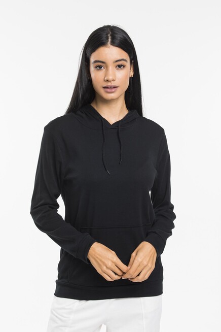 Süperlife Kadın Kapşonlu Oversize Fit İnce Sweatshirt spr21k55