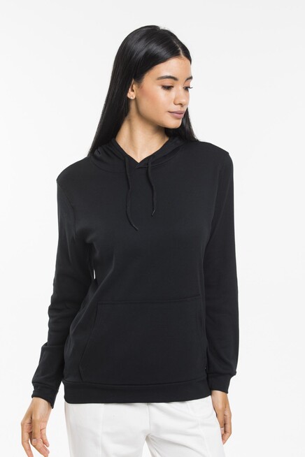 Süperlife Kadın Kapşonlu Oversize Fit İnce Sweatshirt spr21k55