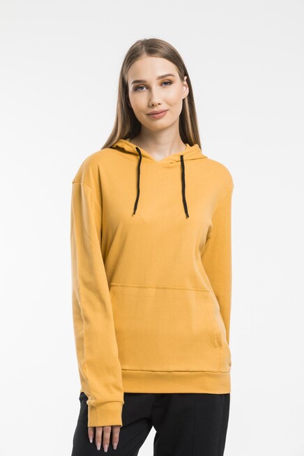 Süperlife Kadın Kapşonlu Oversize Fit İnce Sweatshirt spr21k55