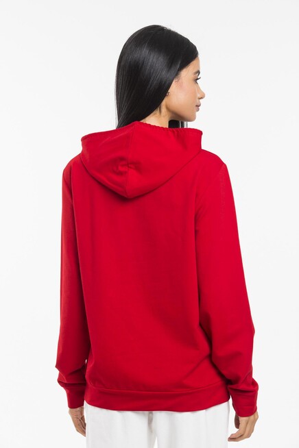 Süperlife Kadın Kapşonlu Oversize Fit İnce Sweatshirt spr21k55