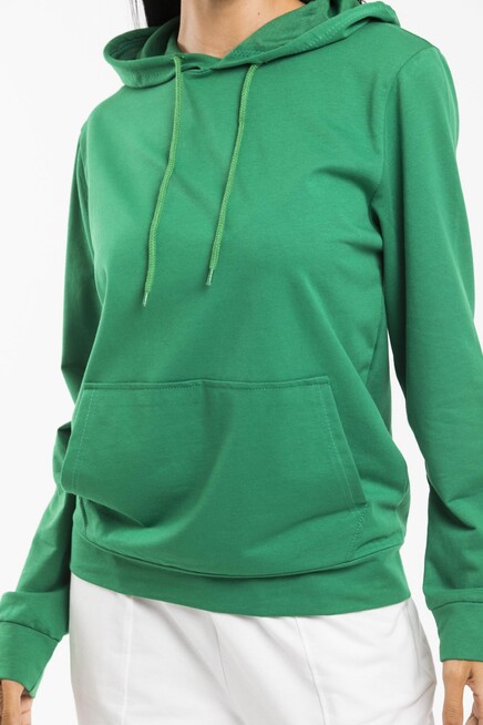 Süperlife Kadın Kapşonlu Oversize Fit İnce Sweatshirt spr21k55