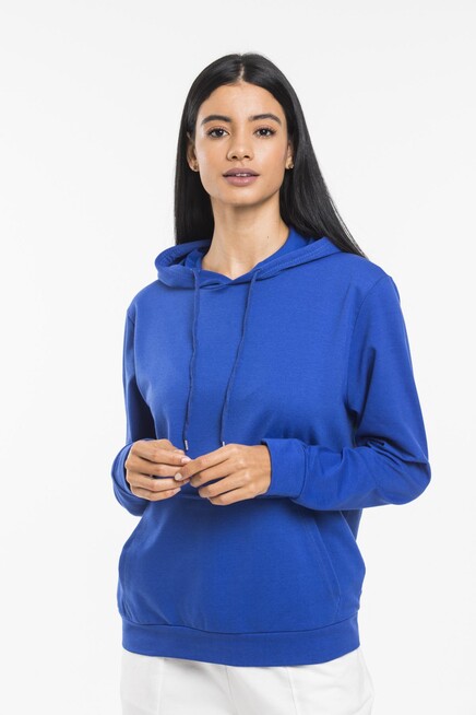 Süperlife Kadın Kapşonlu Oversize Fit İnce Sweatshirt spr21k55