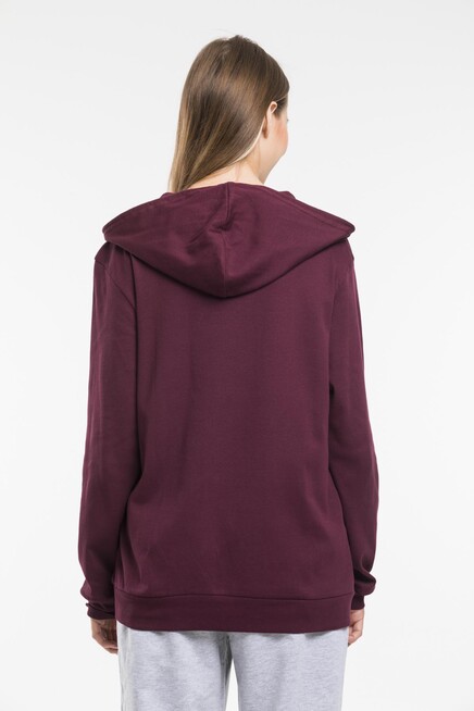 Süperlife Kadın Kapşonlu Oversize Fit İnce Sweatshirt spr21k55
