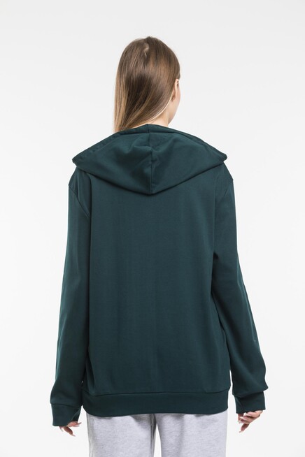 Süperlife Kadın Kapşonlu Oversize Fit İnce Sweatshirt spr21k55