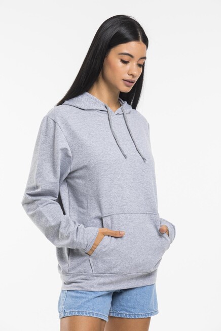 Kadın Kapşonlu Oversize Fit İnce Sweatshirt spr21k55