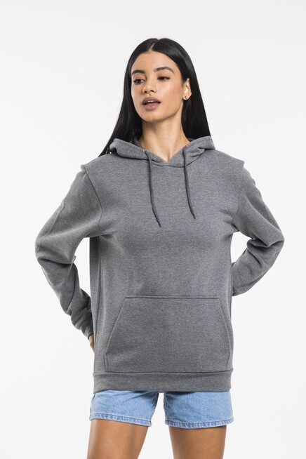 Süperlife Kadın Kapşonlu Oversize Fit İnce Sweatshirt spr21k55