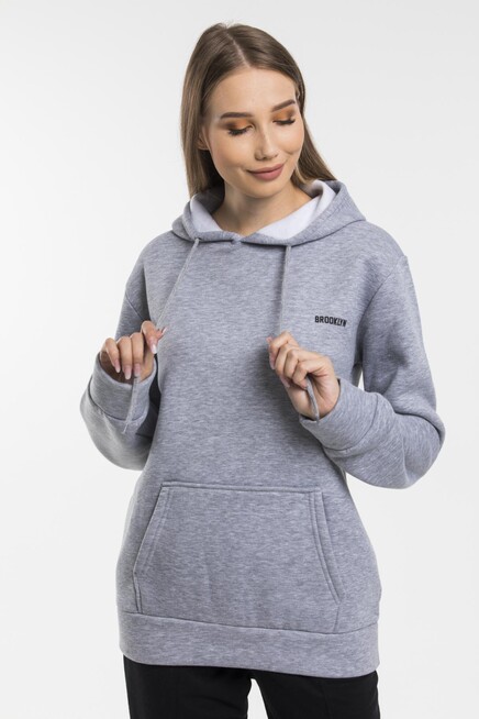 Kadın Kapşonlu Regular Fit Baskılı İnce Sweatshirt SPR21K61