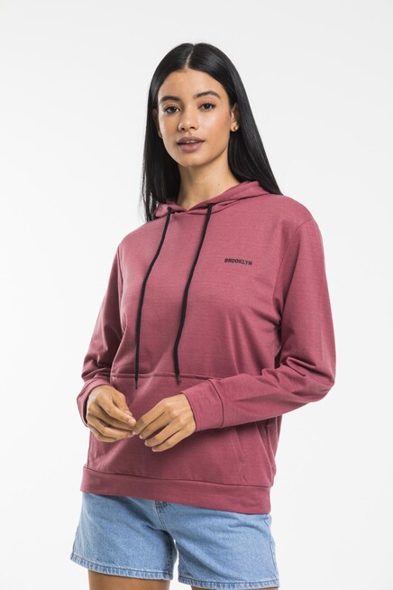 Kadın Kapşonlu Regular Fit Baskılı İnce Sweatshirt SPR21K61