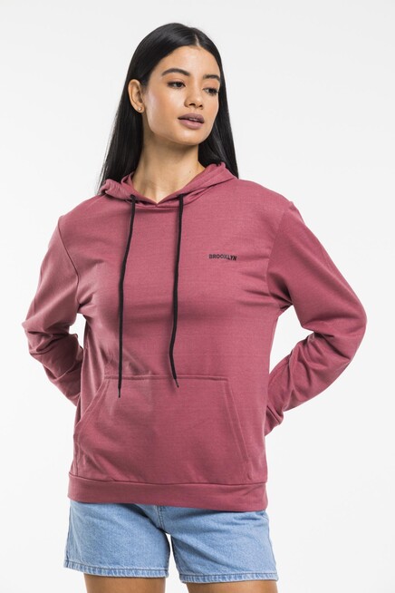 Kadın Kapşonlu Regular Fit Baskılı İnce Sweatshirt SPR21K61