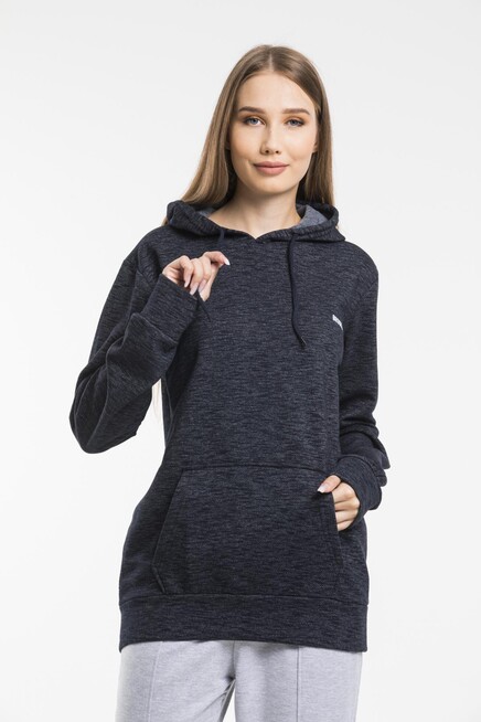 Kadın Kapşonlu Regular Fit Baskılı İnce Sweatshirt SPR21K61