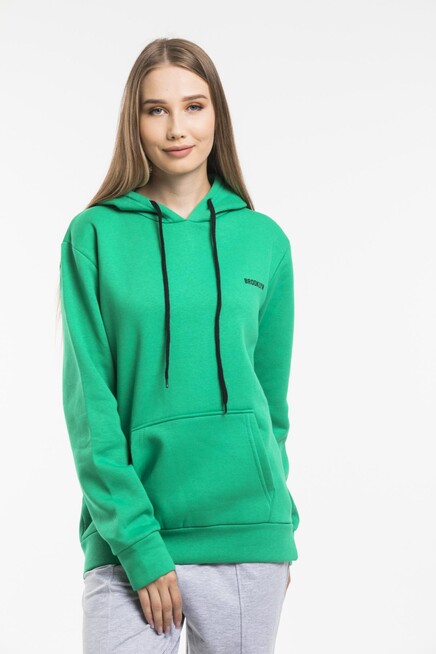 Kadın Kapşonlu Regular Fit Baskılı İnce Sweatshirt SPR21K61