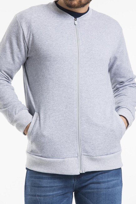 Süperlife Erkek Kalın Floda Cepli Regular Fit İnce Hırka SPR 20K63