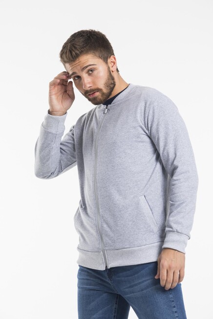 Süperlife Erkek Kalın Floda Cepli Regular Fit İnce Hırka SPR 20K63