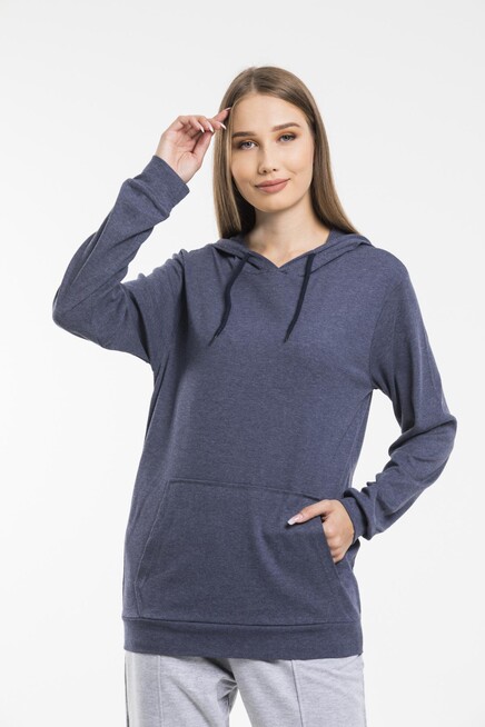 Kadın Kapş. Kanguru Cepli Sweatshirt spr21k25