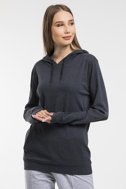 Kadın Kapş. Kanguru Cepli Sweatshirt spr21k25