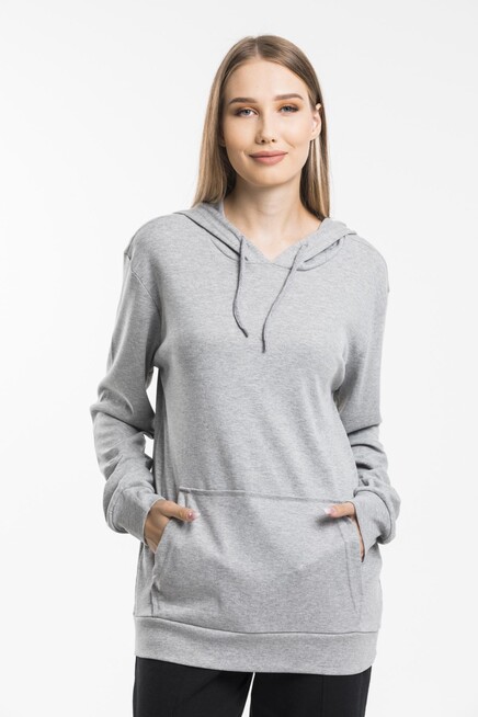 Kadın Kapş. Kanguru Cepli Sweatshirt spr21k25