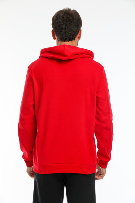 Süperlife Erkek Kapşonlu Slim Fit Brooklyn Basklı İnce Sweatshirt SPR22SW103
