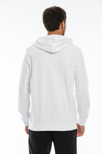 Süperlife Erkek Kapşonlu Slim Fit Brooklyn Basklı İnce Sweatshirt SPR22SW103