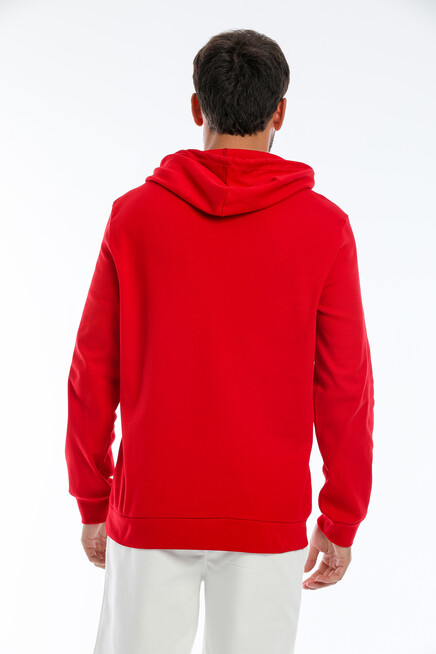 Süperlife Erkek Kapşonlu Regular  Air Baskılı İnce Sweatshirt SPR22SW104