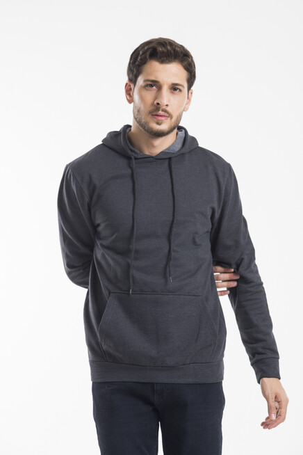 Erkek Kapşonlu Regular Fit İnce Sweatshirt SPR 20K55