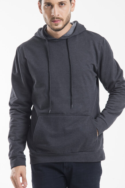 Süperlife Erkek Kapşonlu Regular Fit İnce Sweatshirt SPR 20K55