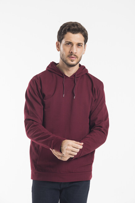 Erkek Kapşonlu Regular Fit İnce Sweatshirt SPR 20K55